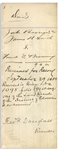 Frederick Douglass Document Signed as Recorder of Deeds
